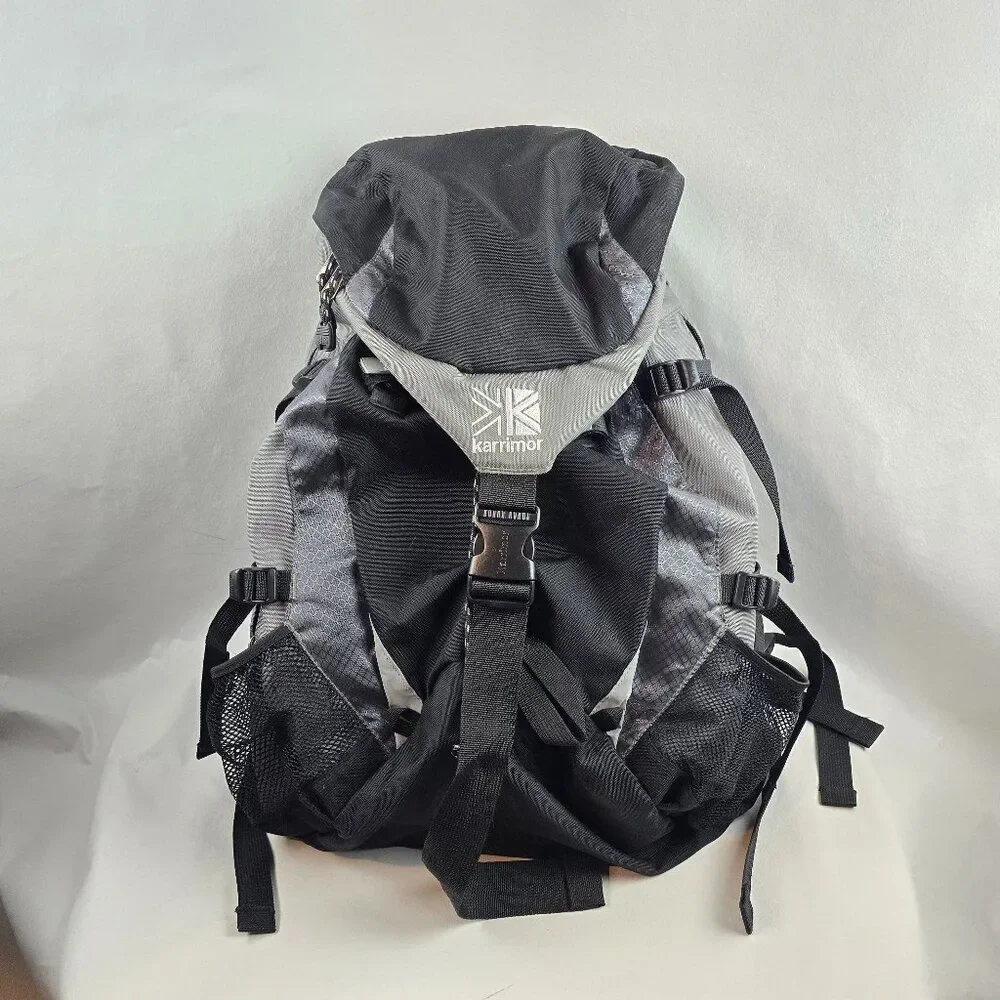 Karrimor H2O Wind Tunnel Black Grey Hiking Large Rain Cove Rucksack Backpack